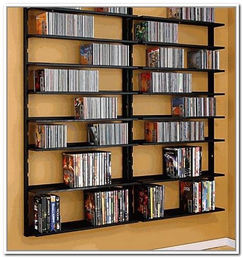 wall mounted DVD rack storage